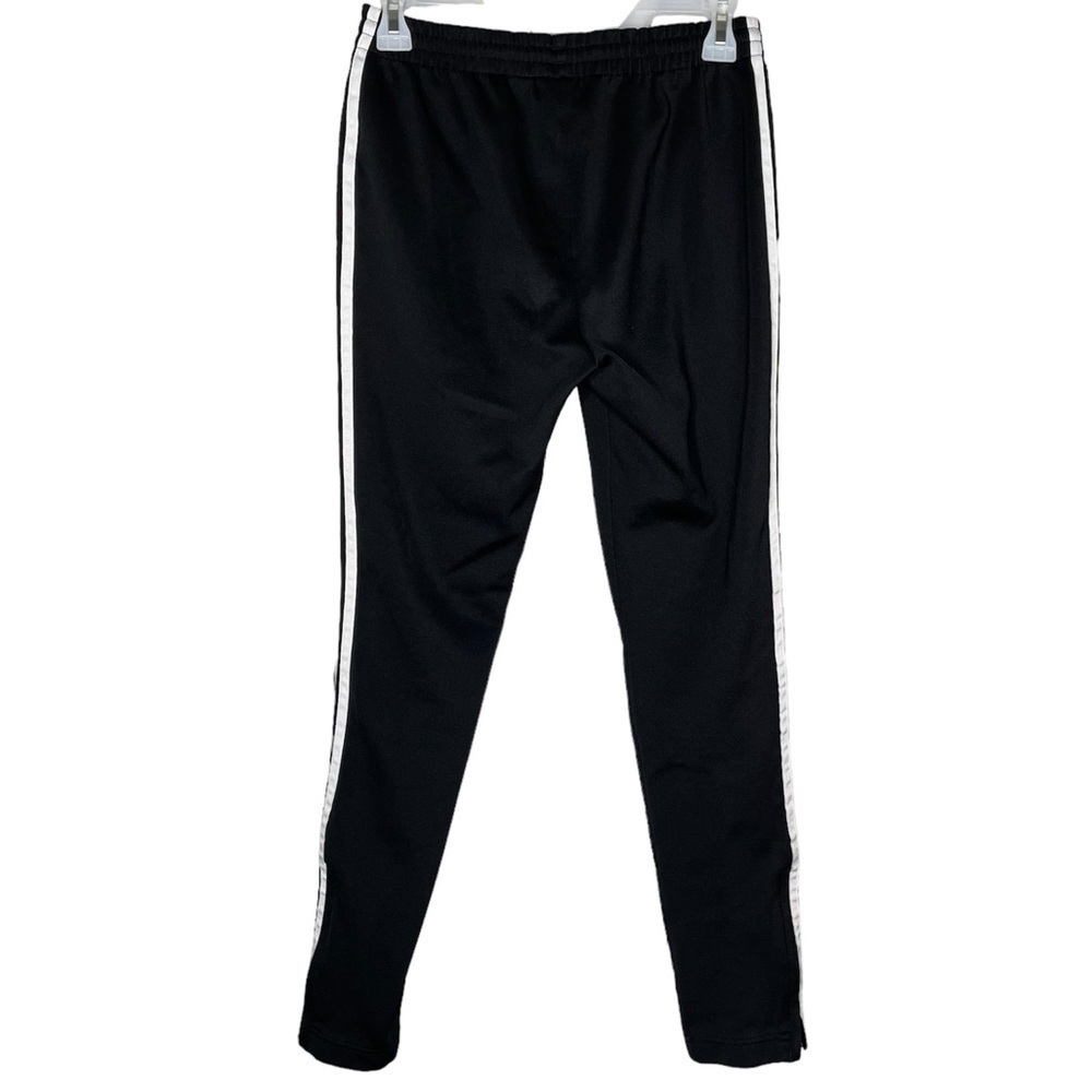 Adidas originals track pants black white stripe small trefoil Lounge athleisure - Picture 3 of 6